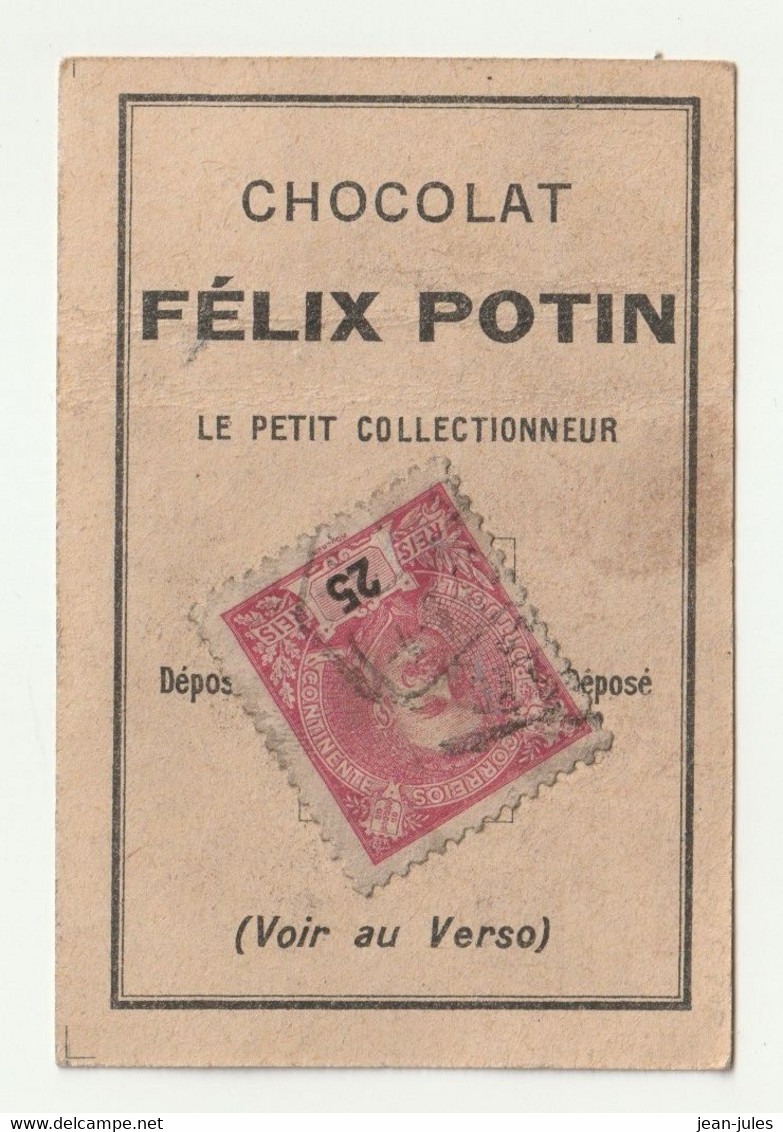 Félix Potin - Chocolat - Le Petit Collectionneur - Timbre Poste 41 - Chocolat