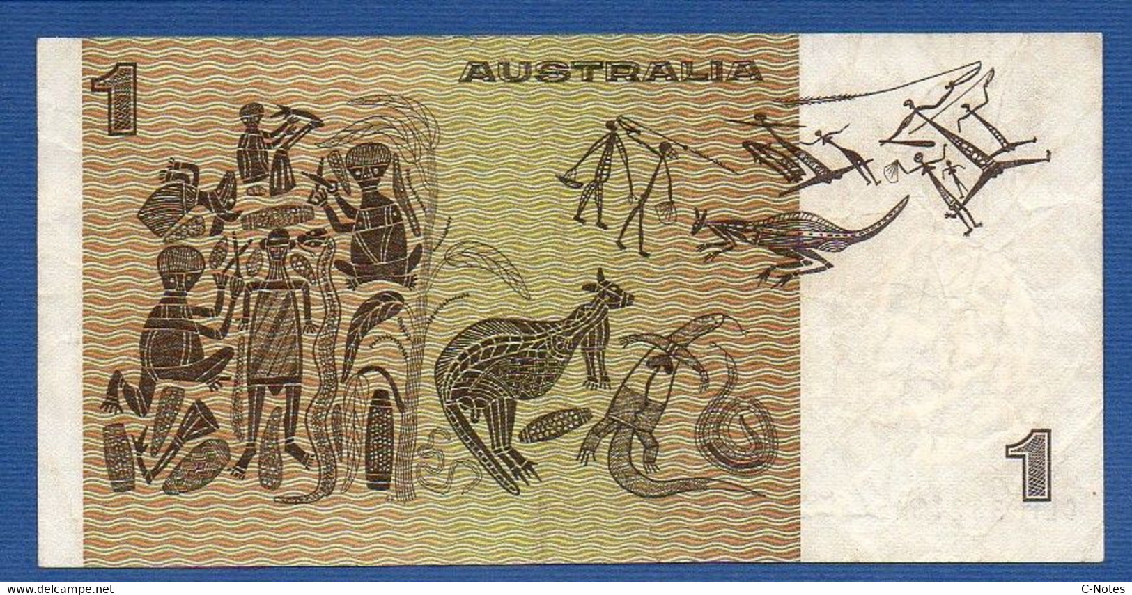 AUSTRALIA - P.42b2 - 1 Dollar (1974-1983) AVF, Serie CLP 332751 - 1974-94 Australia Reserve Bank (papier)