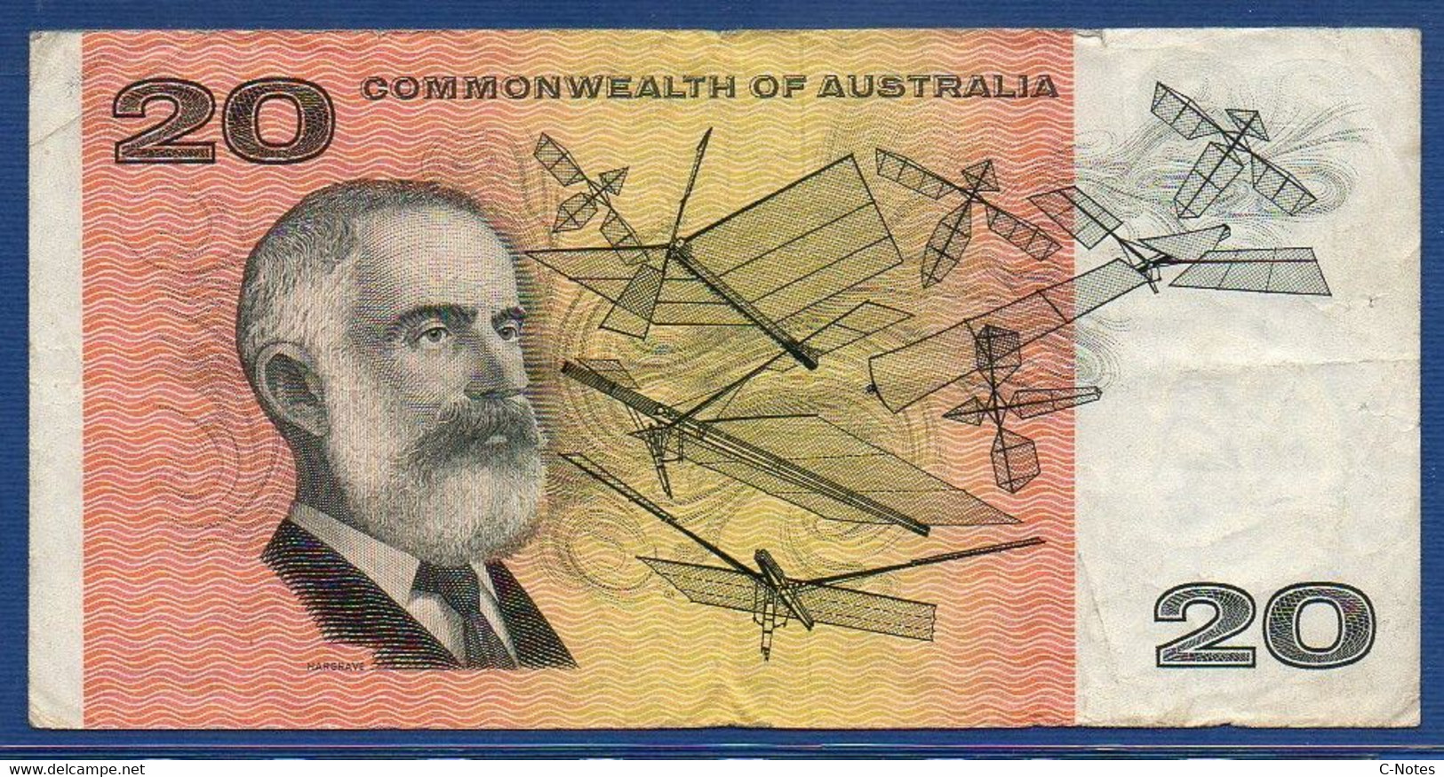 AUSTRALIA - P.41a - 20 Dollars (1966-1972) F/VF, Serie XAB 430898 - 1966-72 Reserve Bank Of Australia