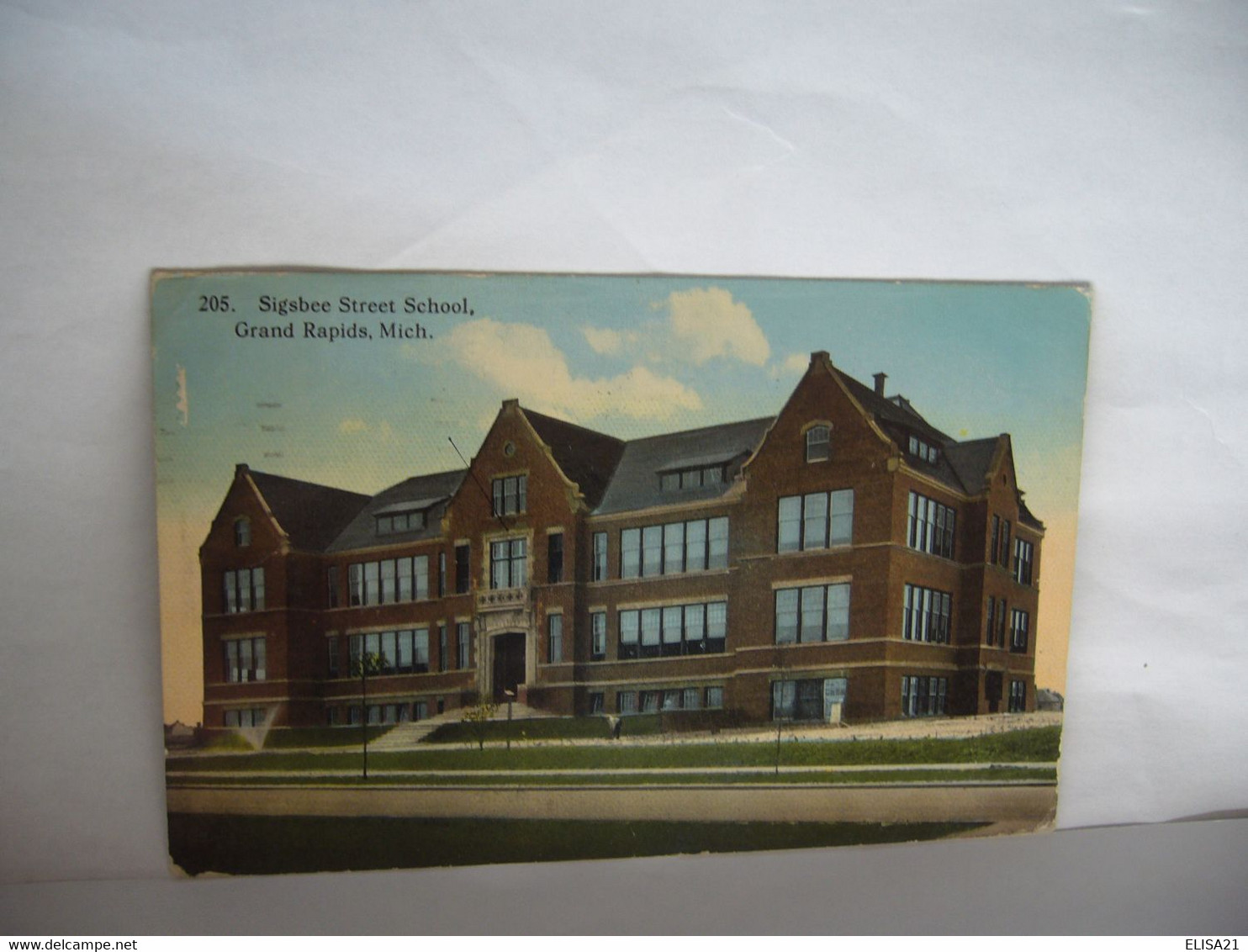 205.SIGSBEE STREET SCHOOL GRAND RAPIDS MICH MI MICHIGAN  ETATS UNIS USA  CPA 1919 - Grand Rapids