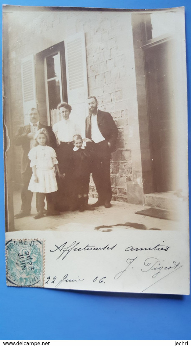 Carte Photo   Famille A Situer - Genealogy