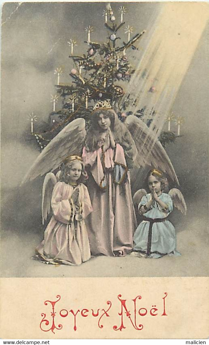 - Thèmes Div. - Ref-NN973- Anges - Ange - Sapin De Noël - Joyeux Noël - - Anges