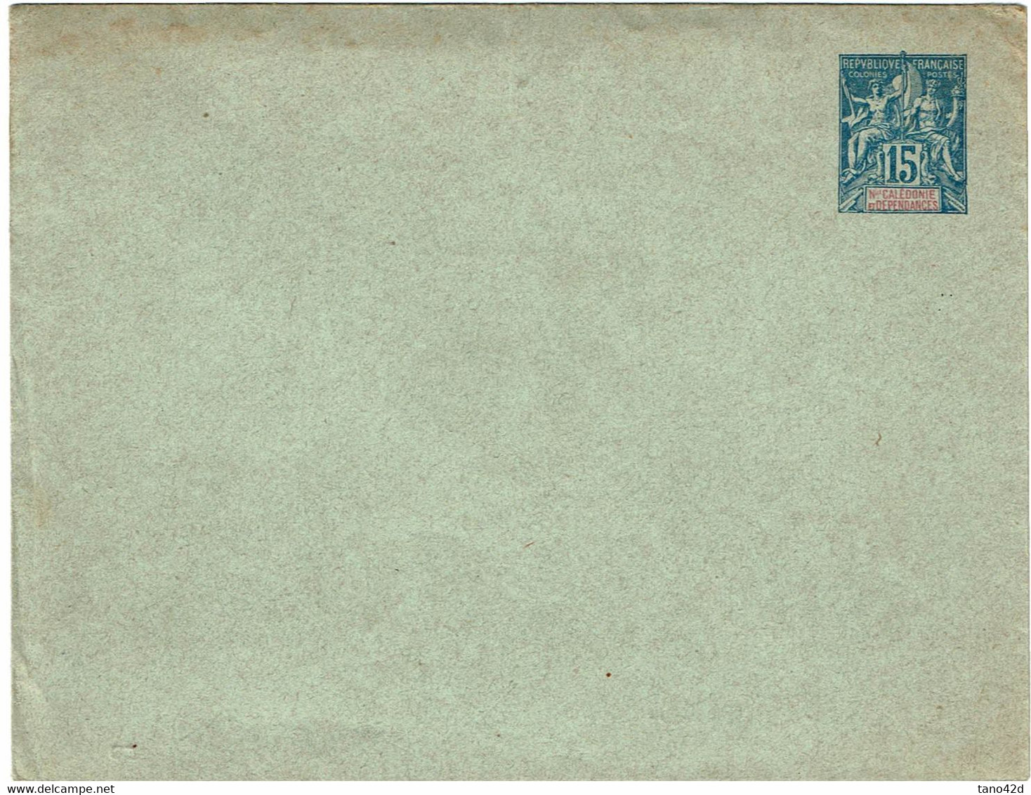 CTN27B - NOUVELLE CALEDONIE  EP ENVELOPPE 15c 147x112 Mm TRACES CHARNIERE AU VERSO - Interi Postali