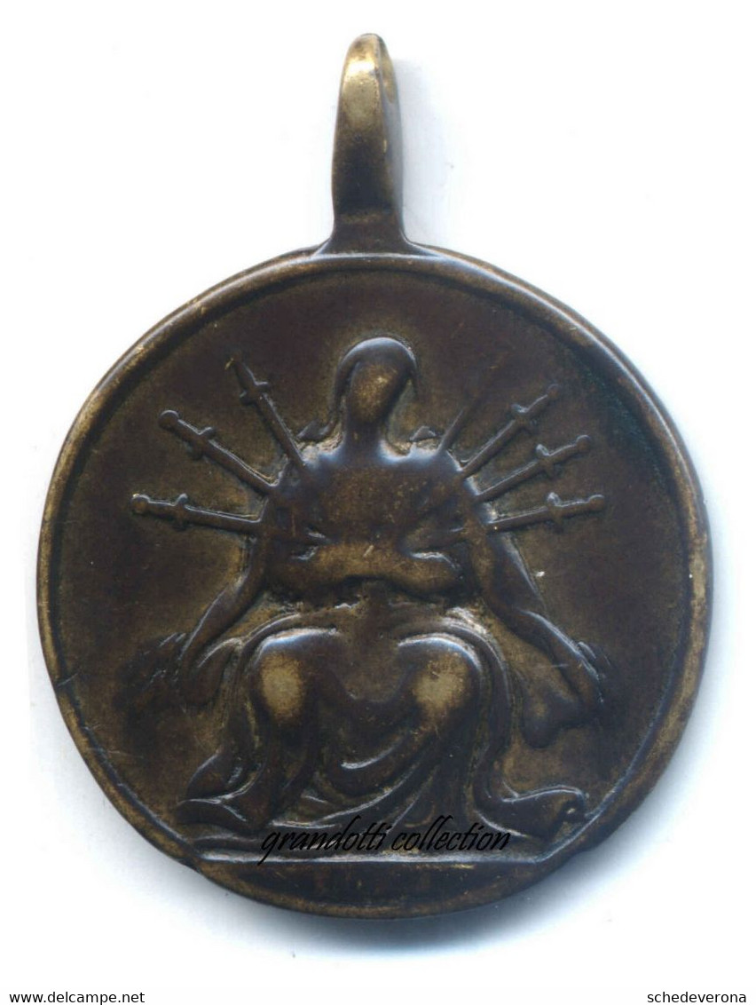 SACRO CUORE RARA MEDAGLIA VOTIVA MARIANA SETTECENTESCA ROMA - Royal/Of Nobility