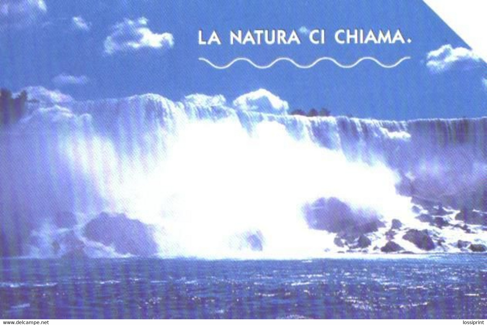 Italy:Used Phonecard, Telecom Italia, 5 EUR, Niagara Waterfall, 2004 - Öff. Themen-TK