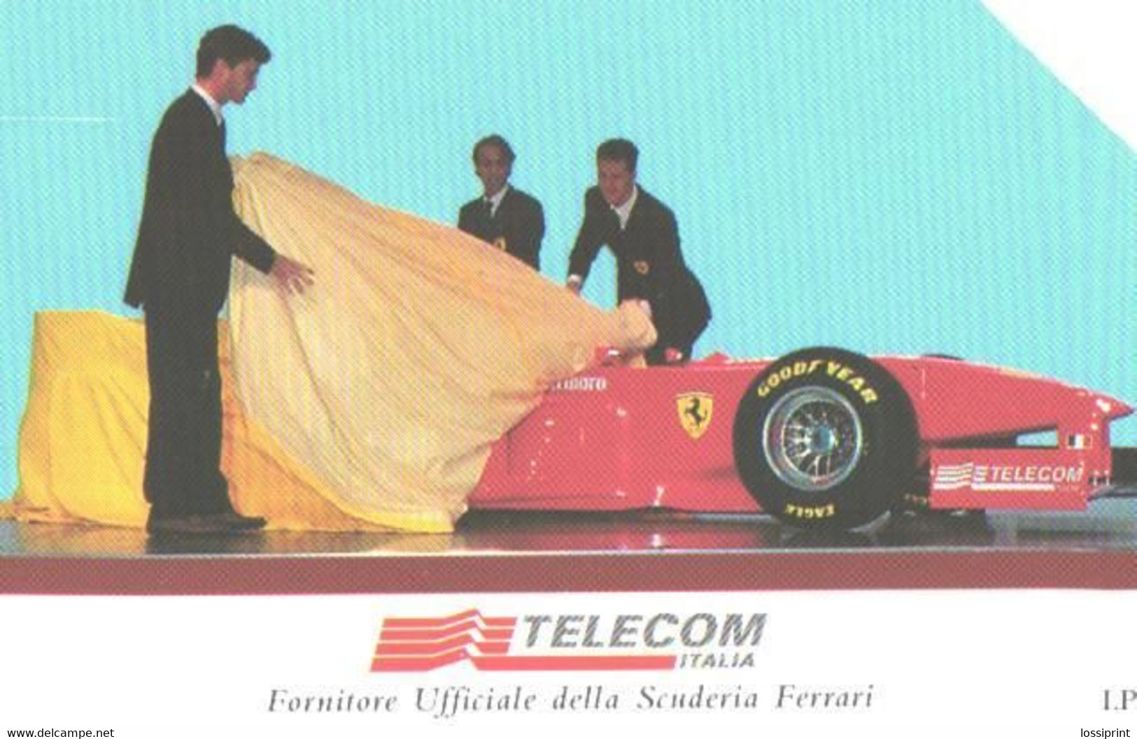 Italy:Used Phonecard, Telecom Italia, 5 EUR, Ferrari Formula One Car - Publiques Thématiques