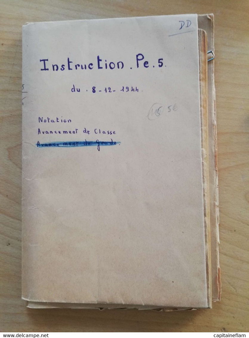 L115 - 1944 Instruction Relative à L'avancement Du Personnel POSTES PTT - Postverwaltungen