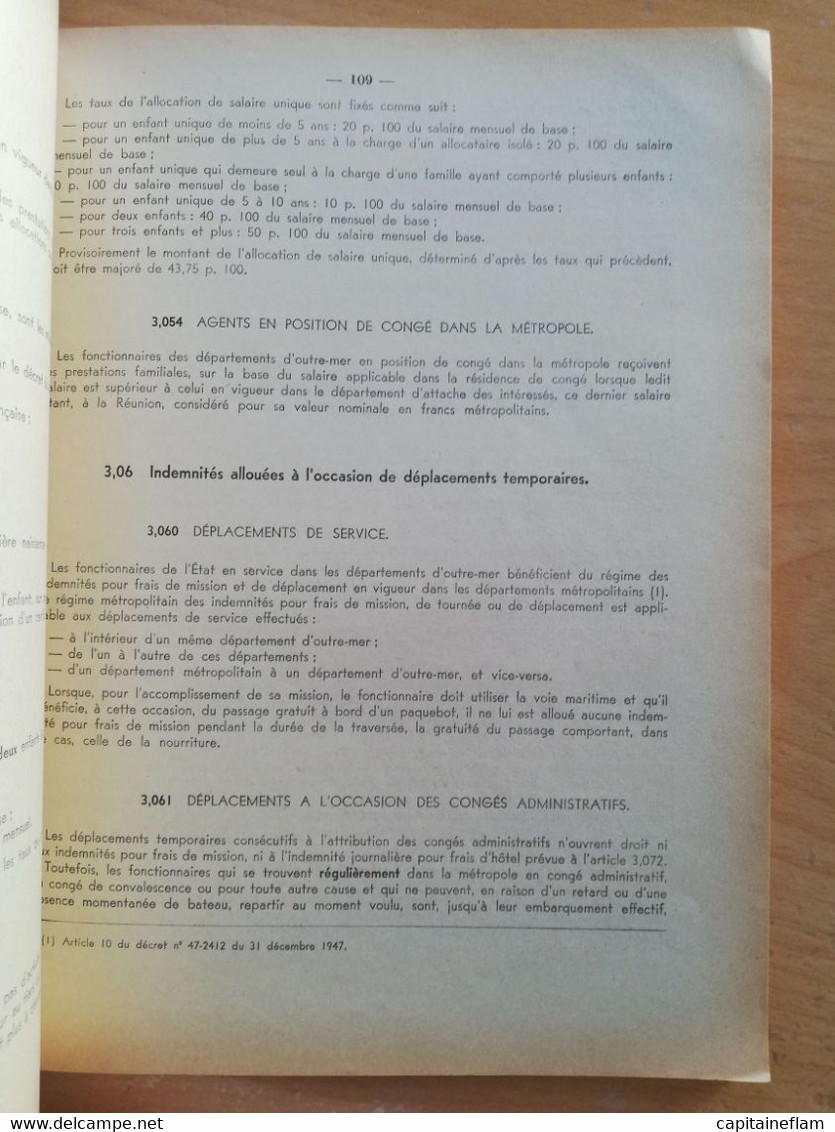 L130 - 1951 Instruction Générale Sur Le Service Des PTT Fascicule PS Personnel Indemnités 500-34 - Administrations Postales