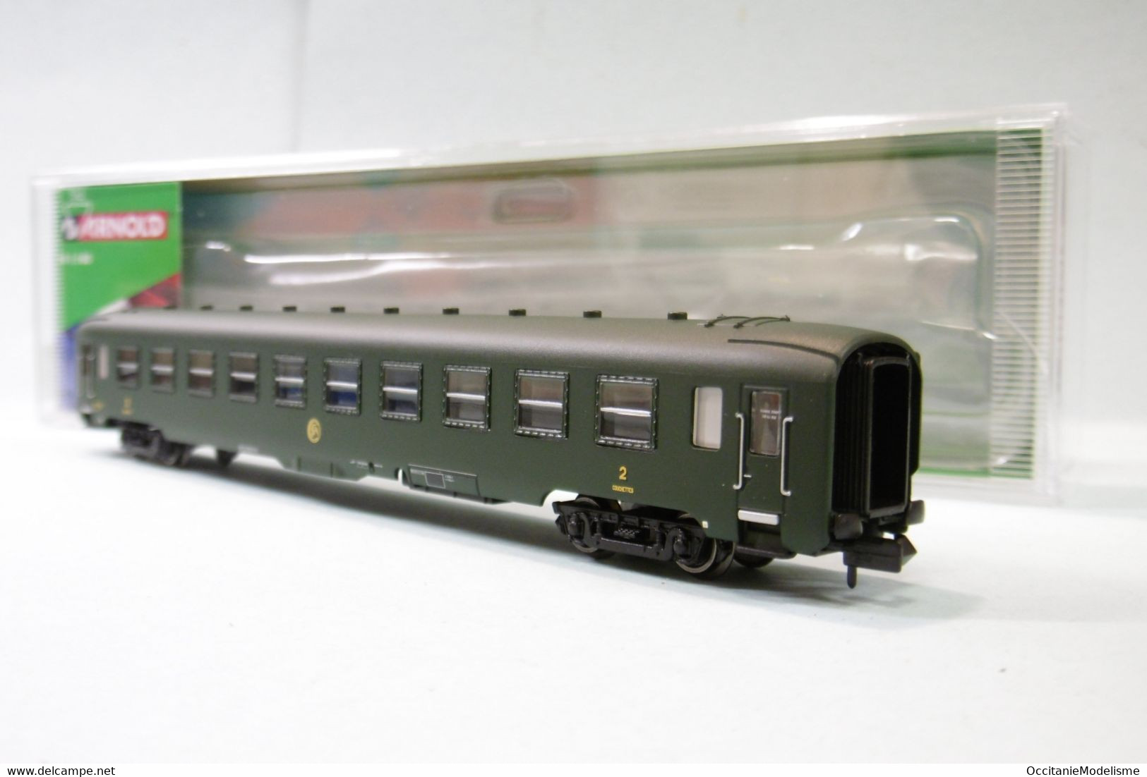 Arnold - Voiture DEV AO B10c10 Couchettes 2ème Classe SNCF ép. III Réf. HN4384 Neuf N 1/160 - Coches De Viaje