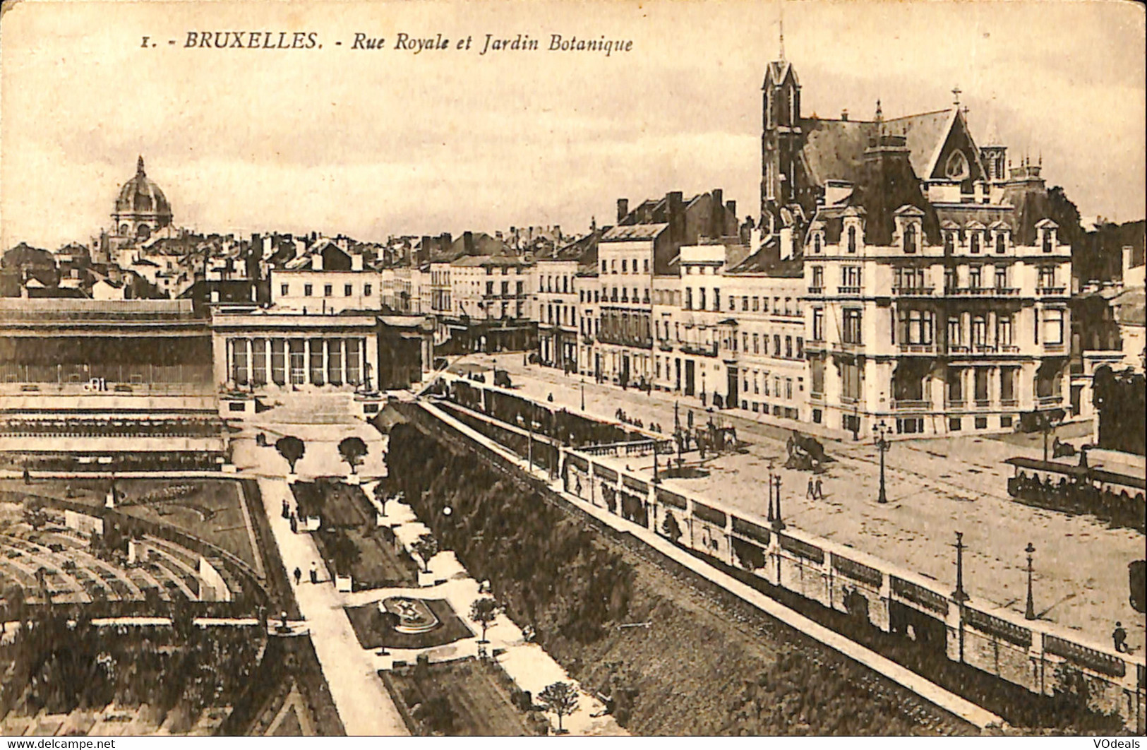 Belgique - Bruxelles - Brussel - Rue Royale Et Jardin Botanique - Prachtstraßen, Boulevards