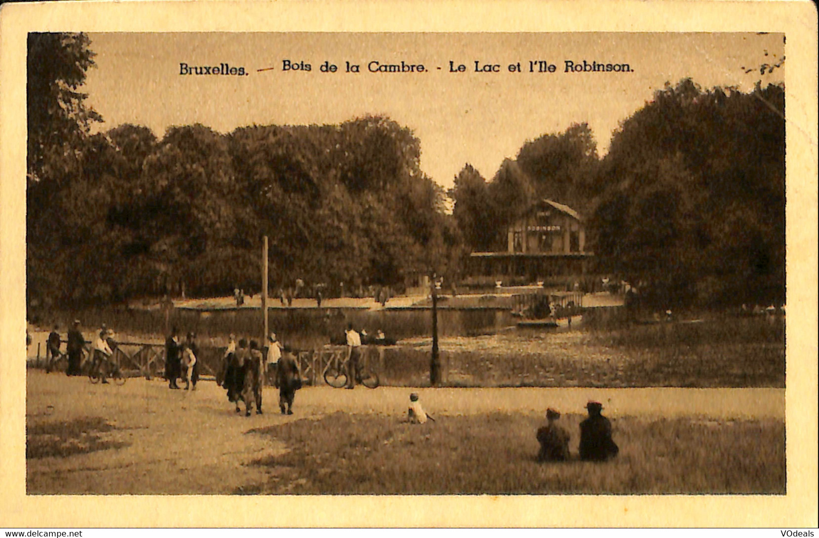 Belgique - Bruxelles - Bois De La Cambre - Le Lac Et L'Ile Robinson - Bossen, Parken, Tuinen