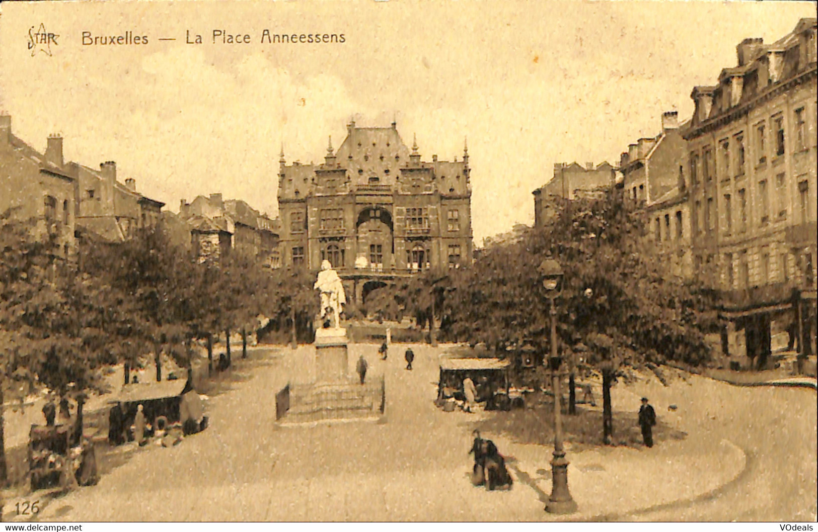 Belgique - Bruxelles -Place Anneessens - Places, Squares