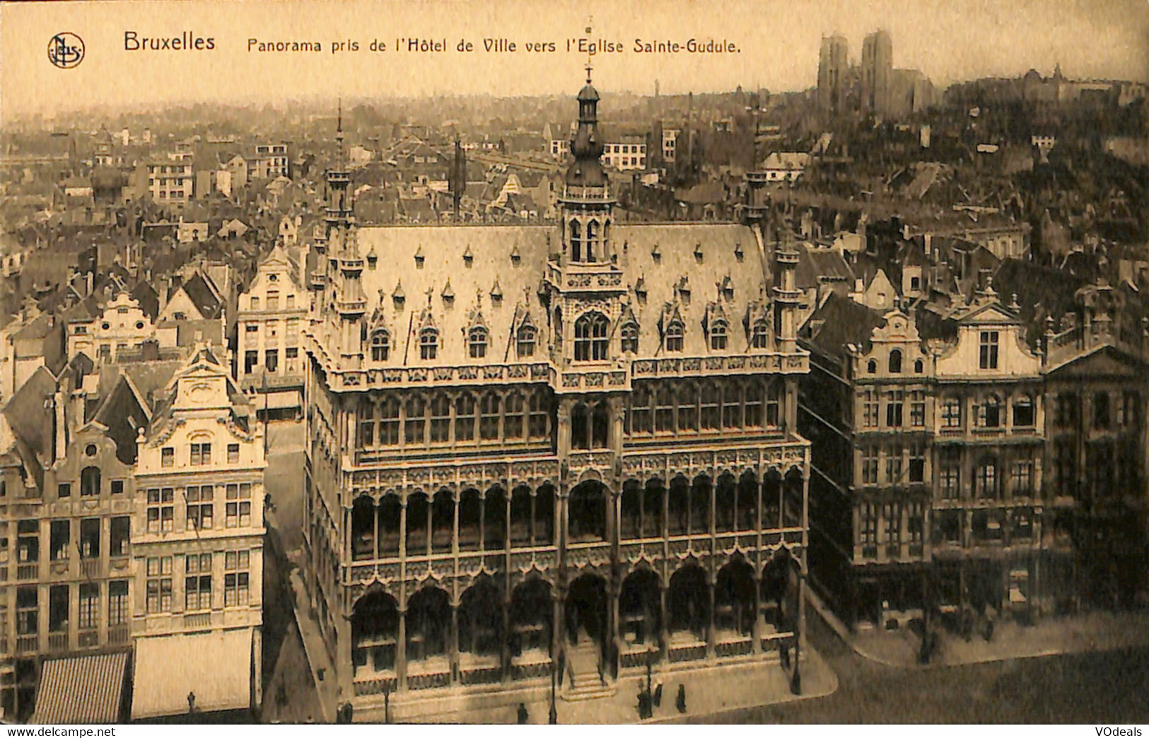 Belgique - Bruxelles - Panorama Pris De L'Hôtel De Ville Vers L'Eglise Ste-Gudule - Cartas Panorámicas