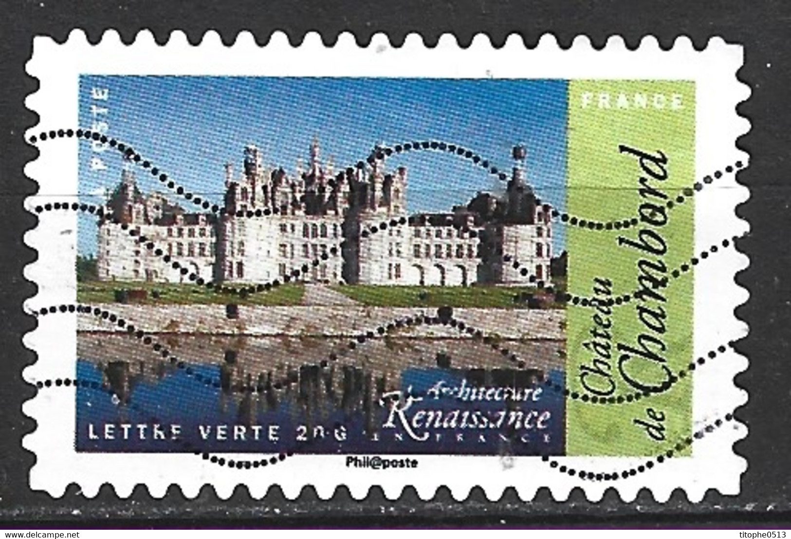 FRANCE. N° A1114 De 2015 Oblitéré. Château De Chambord. - Châteaux