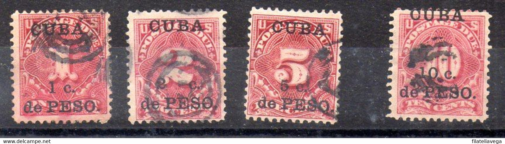 Cuba Serie Tasas N ºYvert 1/4 O - Timbres-taxe