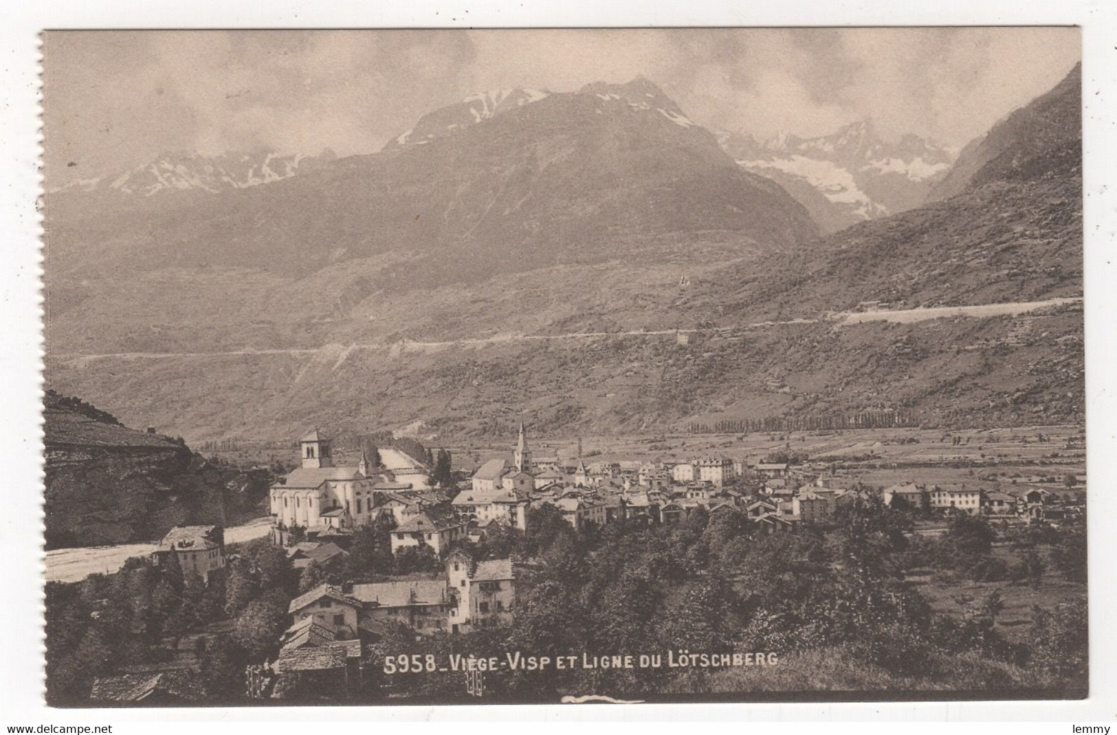 SUISSE - VIÈGE - VISP - LIGNE DU LÖTSCHBERG - Viège