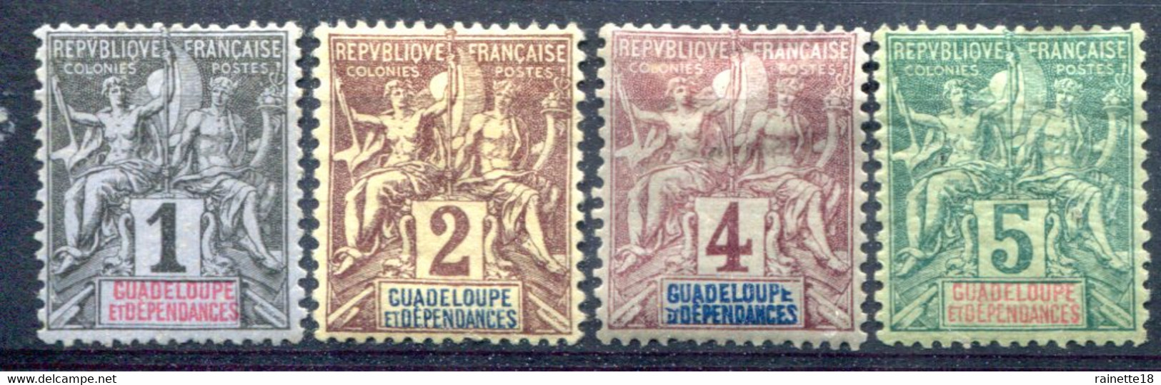 Guadeloupe   N°  27/30 * - Unused Stamps