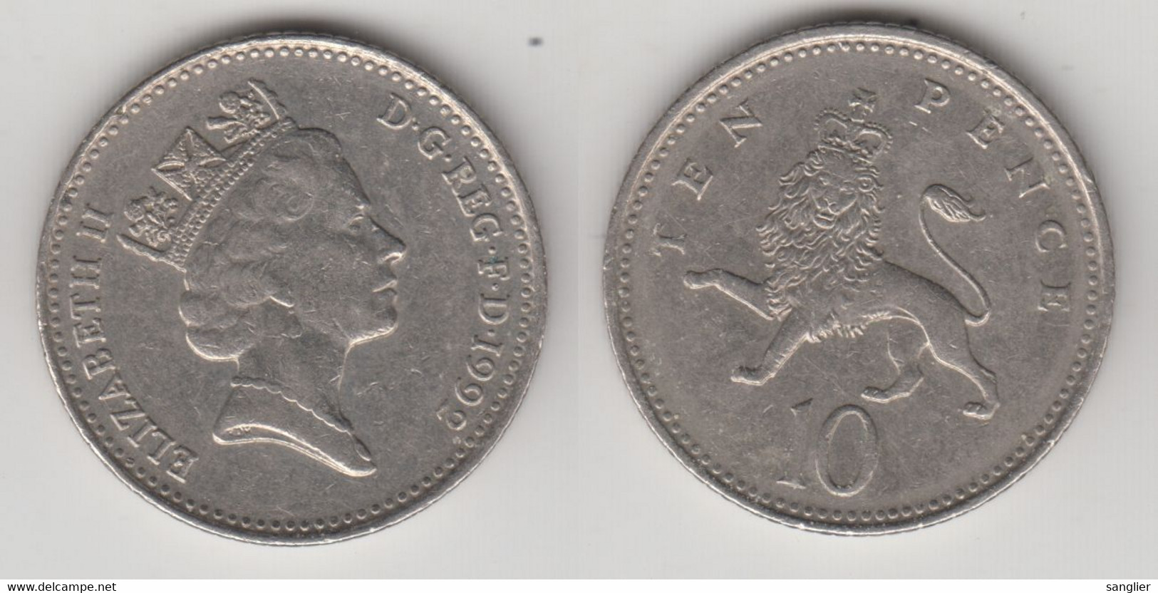 10  PENCE 1992 - 10 Pence & 10 New Pence