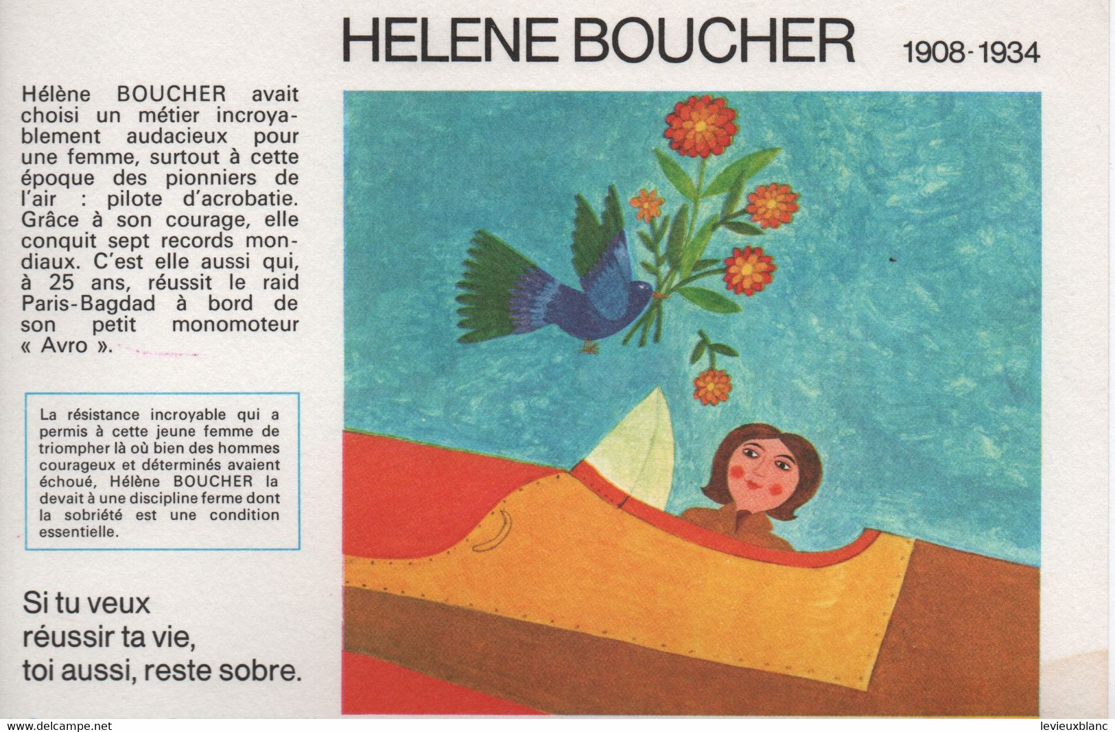 Buvard Ancien / "Santé Sobriété"/ Haut Comité Etude Information Sur L'Alcoolisme/Hélène BOUCHER /vers1975-85    BUV570 - Autres & Non Classés