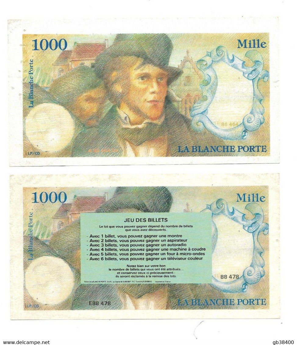 Billet La Blanche Porte 1 000 Francs OCCASION - Non Classés