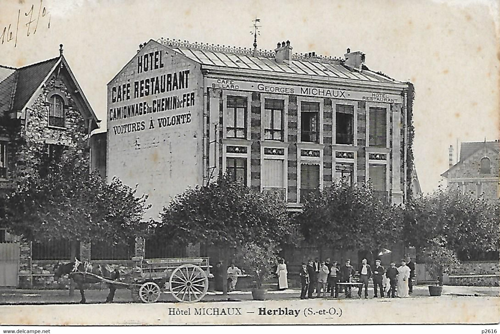 HERBLAY -  HOTEL MICHAUX -  CAFE-  RESTAURANT - Herblay