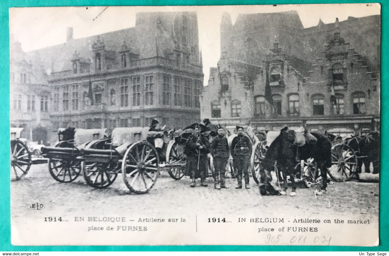 Belgique, Cachet POSTE MILITAIRE BELGIQUE 6 - 10.4.1915 Sur CPA - (C798) - Autres & Non Classés