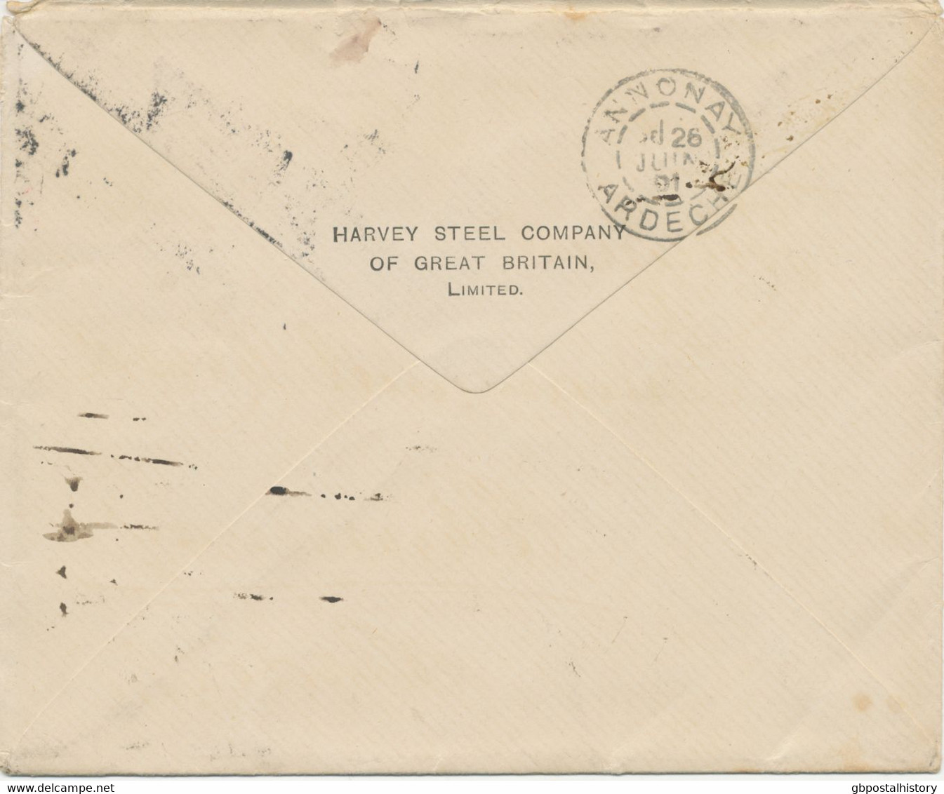 GB 1901 Superb RE-DIRECTED Cover First Sent From LONDON SW 28 To LONDON EC, Franked With QV 1d Lilac (inland Letter - Brieven En Documenten