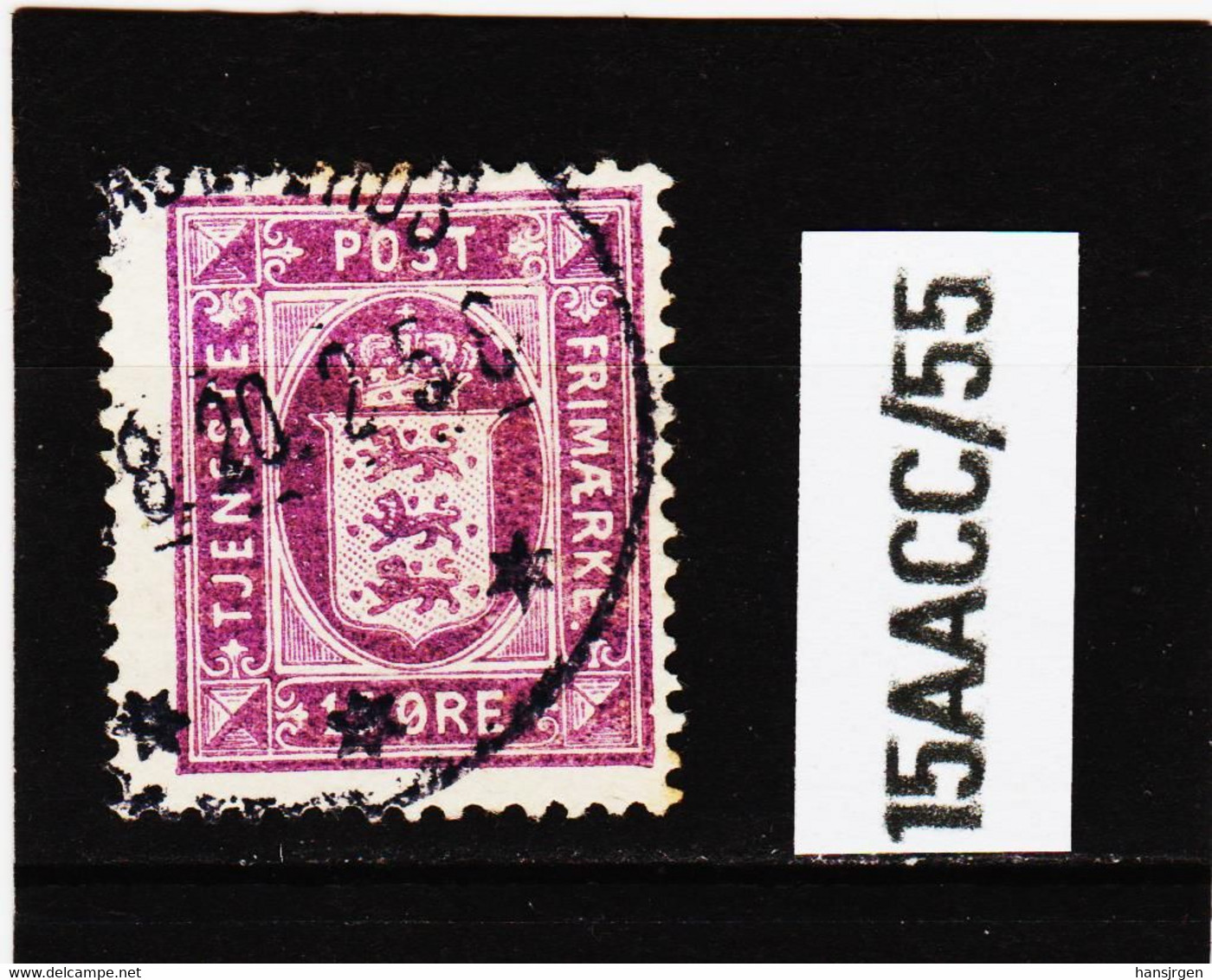 15AACC/55 DÄNEMARK 1914  Michl 18 DIENSTMARKE  Gestempelt SIEHE ABBILDUNG - Dienstzegels