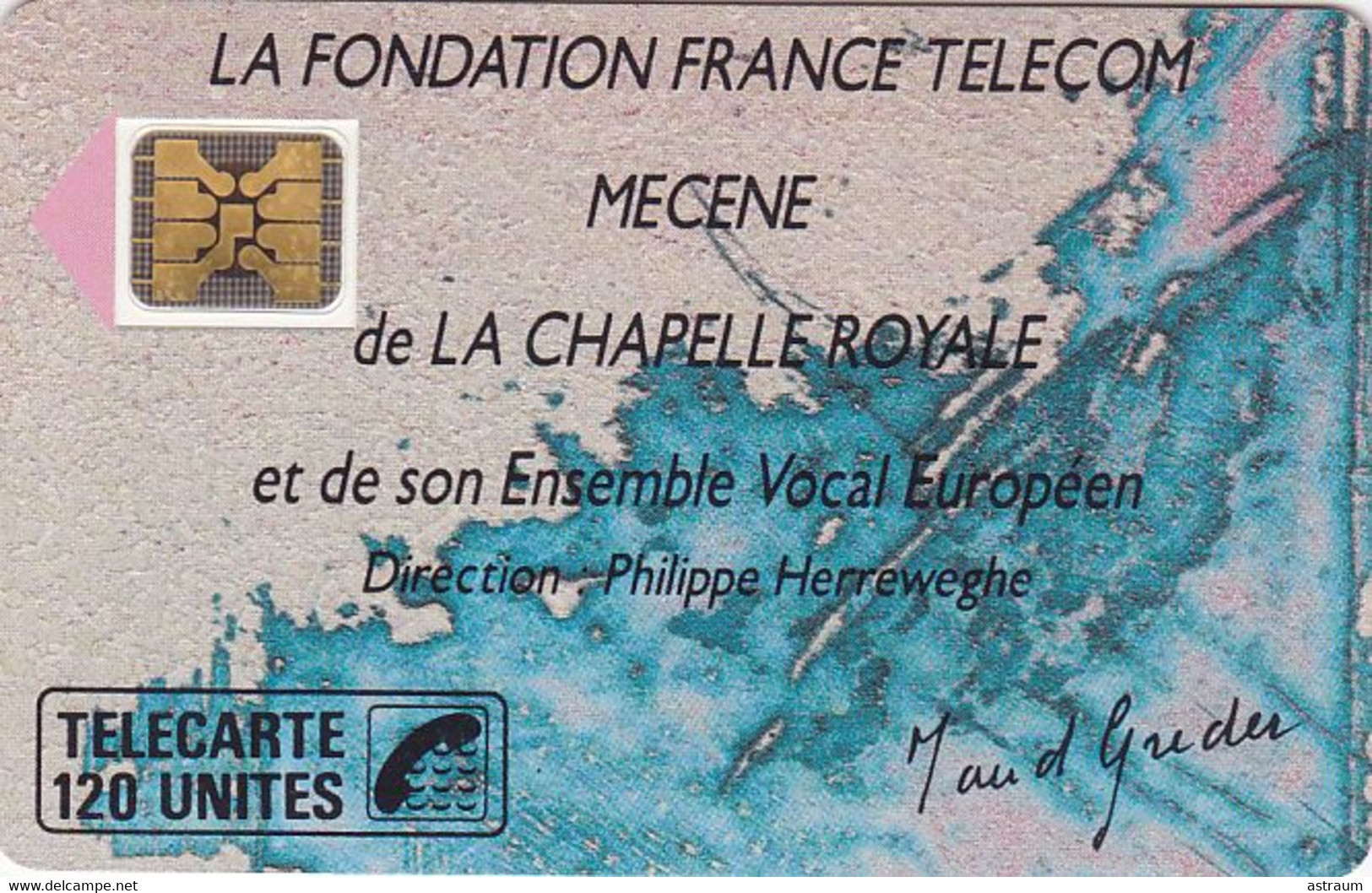 Telecarte  F78 V1 - Variété -  PUCE SC4 On - Chapelle Royale 3 - Surimpression Gordon - Luxe 1989 - 120 U - Variëteiten