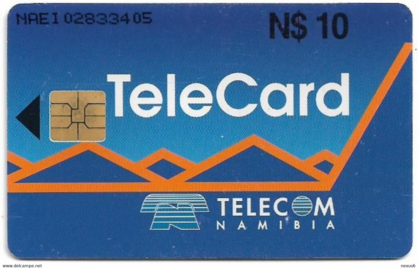 Namibia - Telecom Namibia - Set Your Message Free - Bird Cage (Blue Front), Solaic, 10$, 100.000ex, Used - Namibië