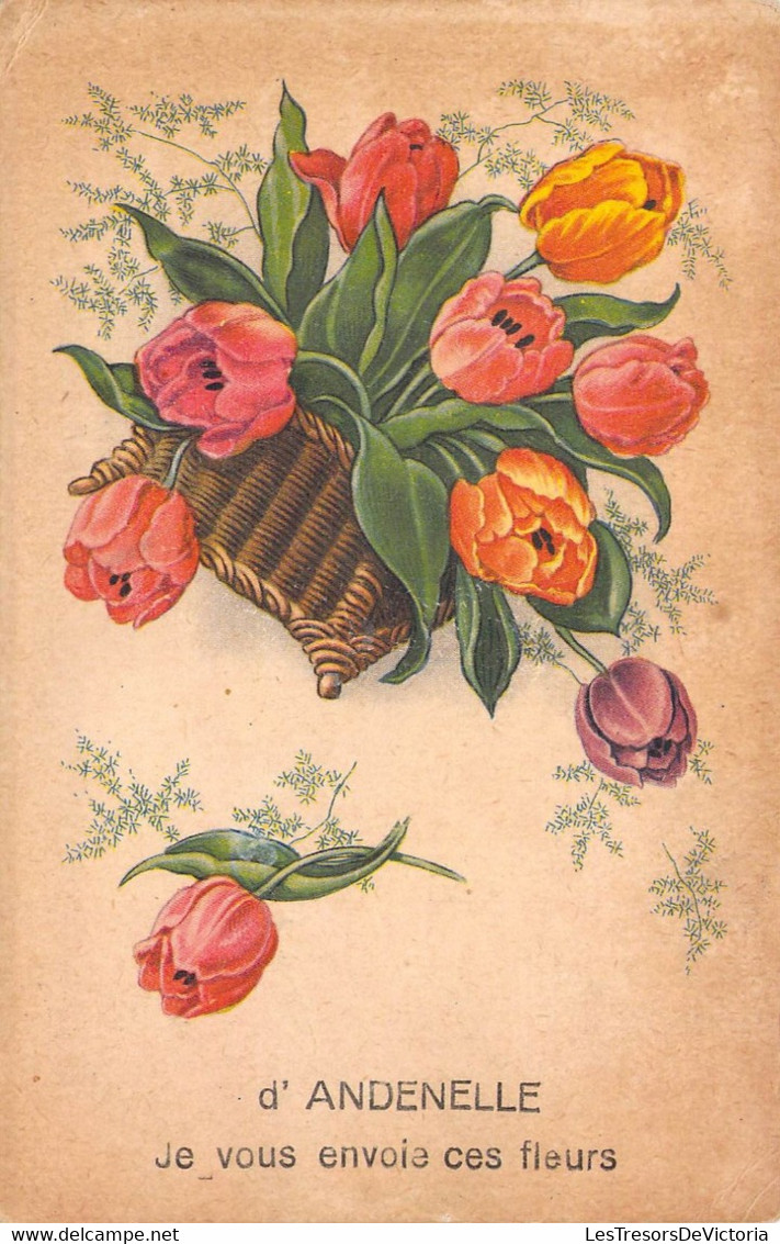 Belgique - Andenelle - Je Vous Envoie  Ces Fleurs - Edit. Coloprint - Carte Postale Ancienne - Andenne