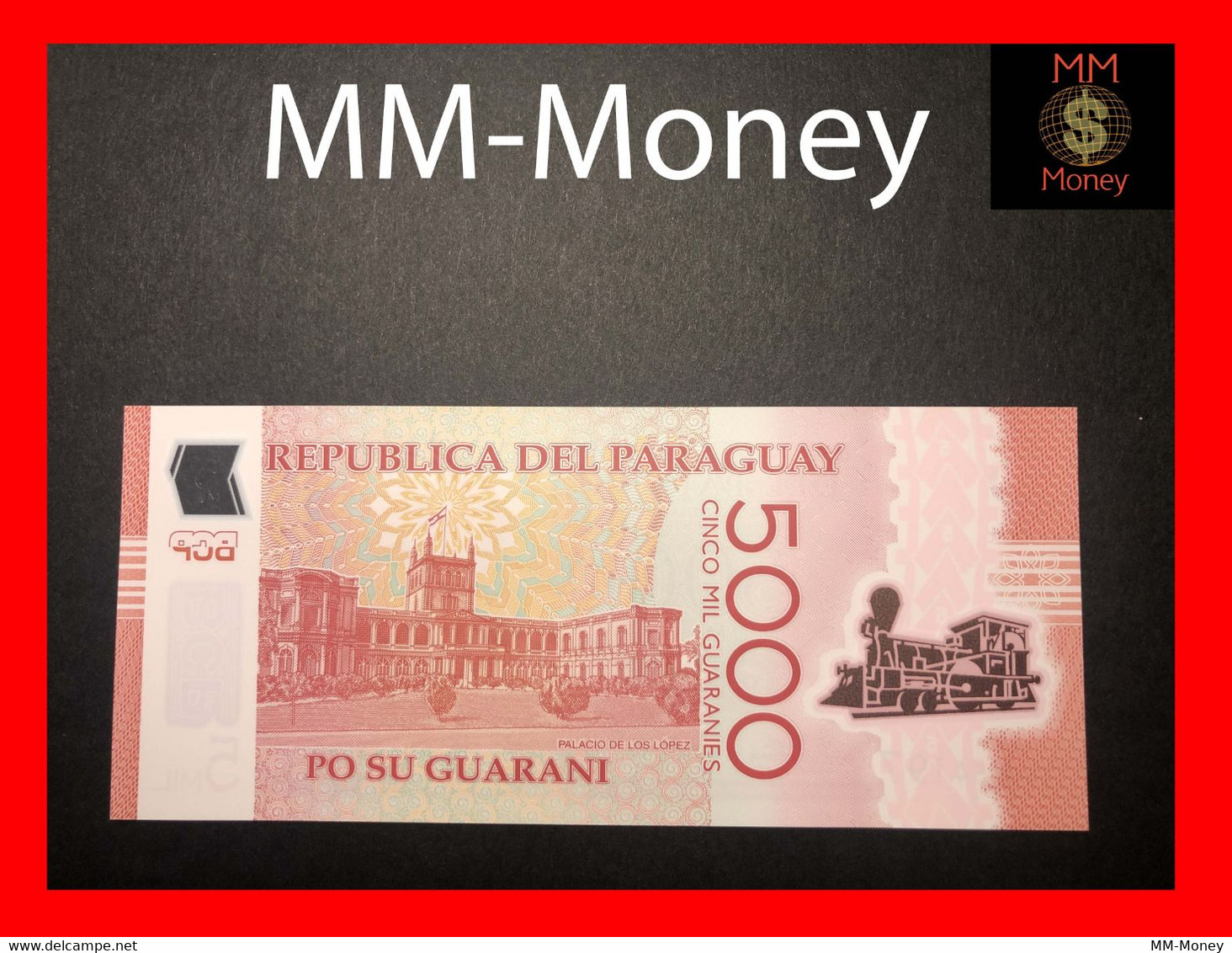 PARAGUAY 5.000   5000 Guaranies 2017  P. 234  *serial I*   Polymer   UNC - Paraguay