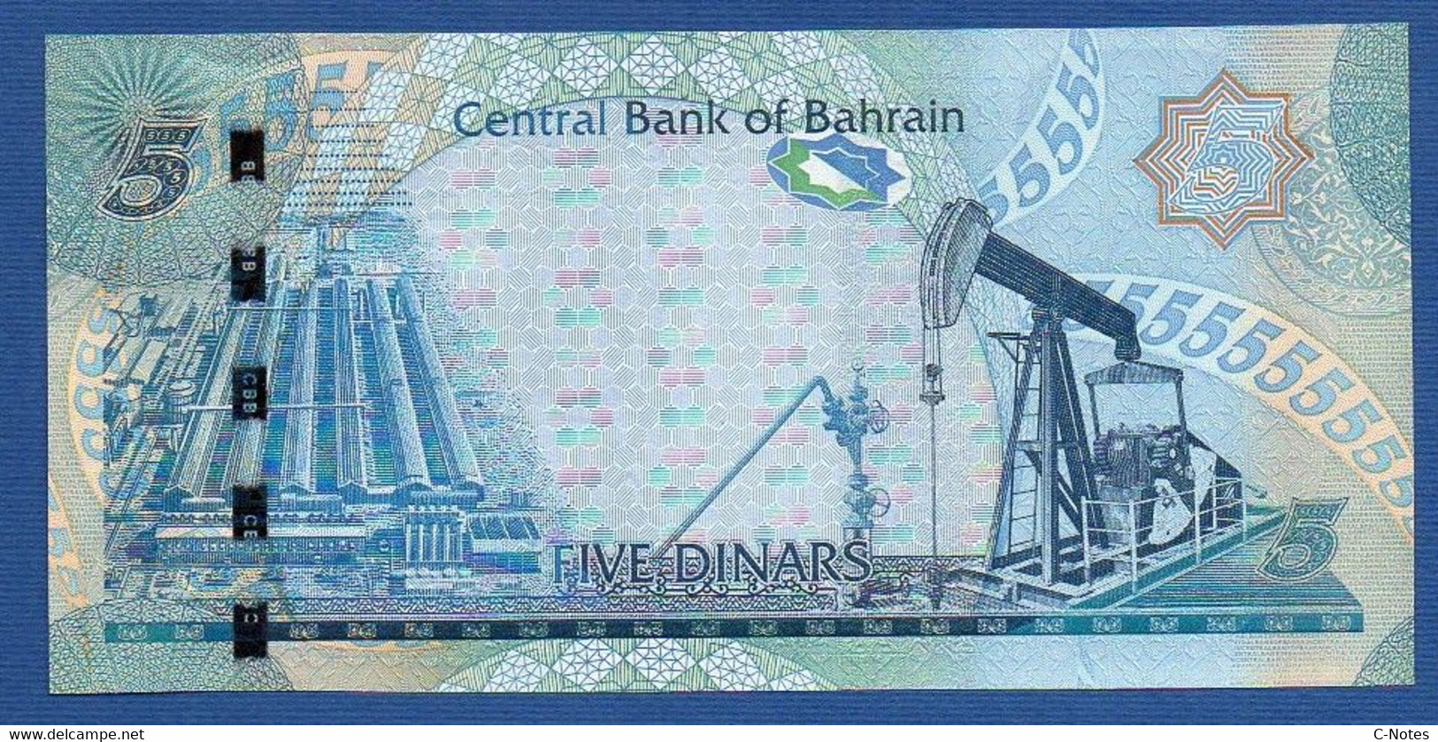 BAHRAIN - P.27 - 5 Dinars  L.2006 (2008) UNC Serie 961821 - Bahrein