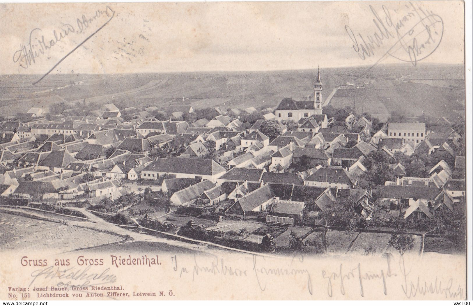 LITHO.GRUSS AUS RIEDENTHAL - Tulln