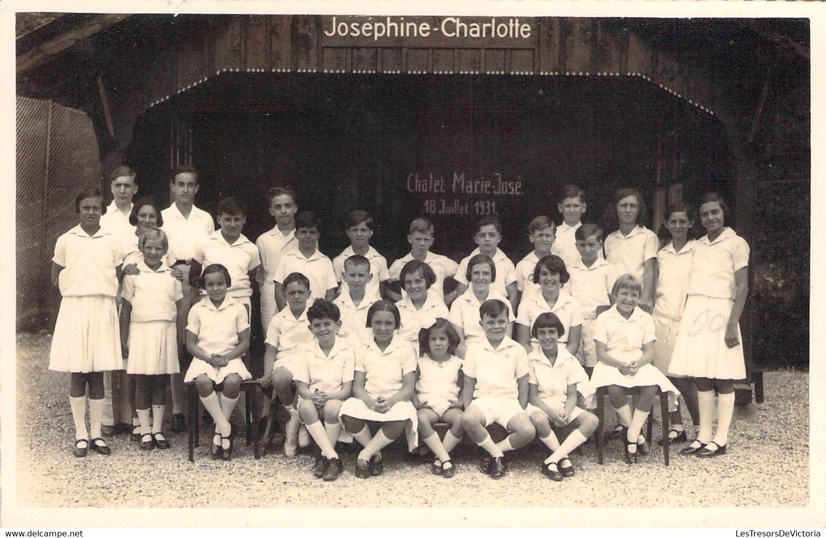 Belgique - Famille Royale - Joséphine Charlotte  - Chalet Marie José 18 Juillet 1931 - Edit. J. - Carte Postale Ancienne - Familles Royales