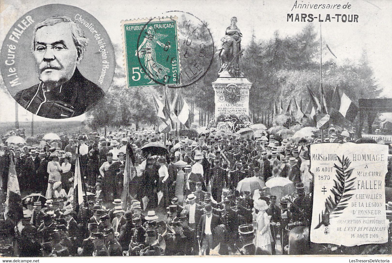 MILITARIAT - Anniversaire De MARS LA TOUR - Curé FALLER - Carte Postale Ancienne - Monuments Aux Morts