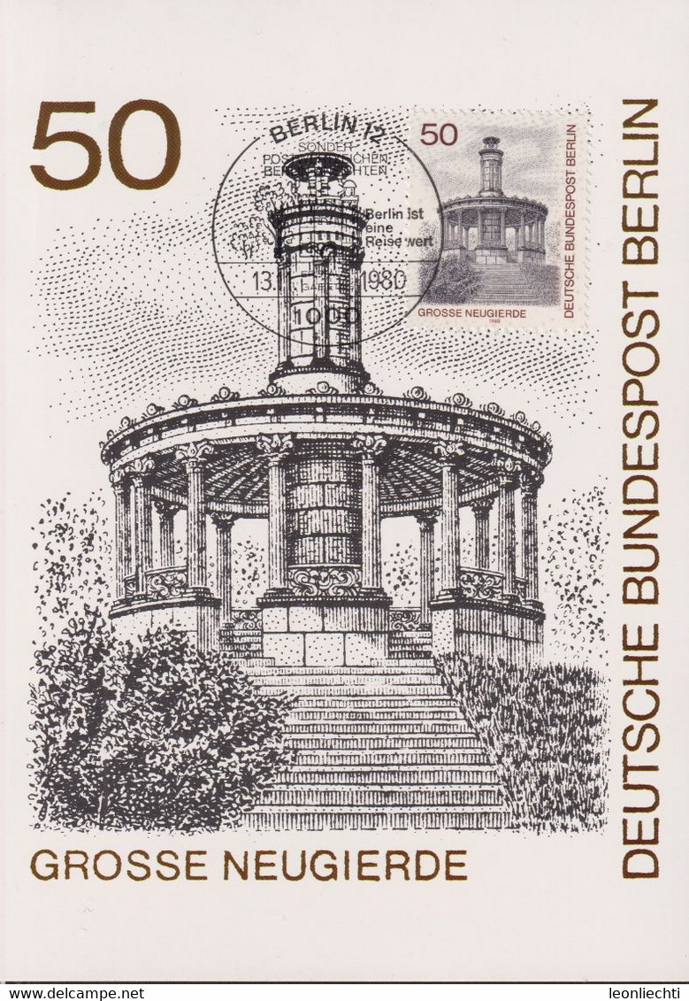 1980 Berlin MC, Mi:DE-BE 635, Yt:DE-BE 596, Berliner Ansichten, Grosse Neugierde - Maximumkarten (MC)