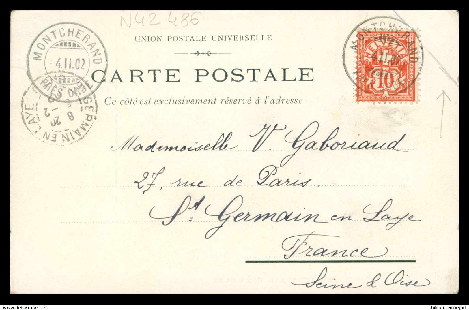 * DISTRICT D'ORBE - MONTCHERAND Près ORBE - Vue Générale - Scierie - Laiterie - Auberge - 1902 - Montcherand