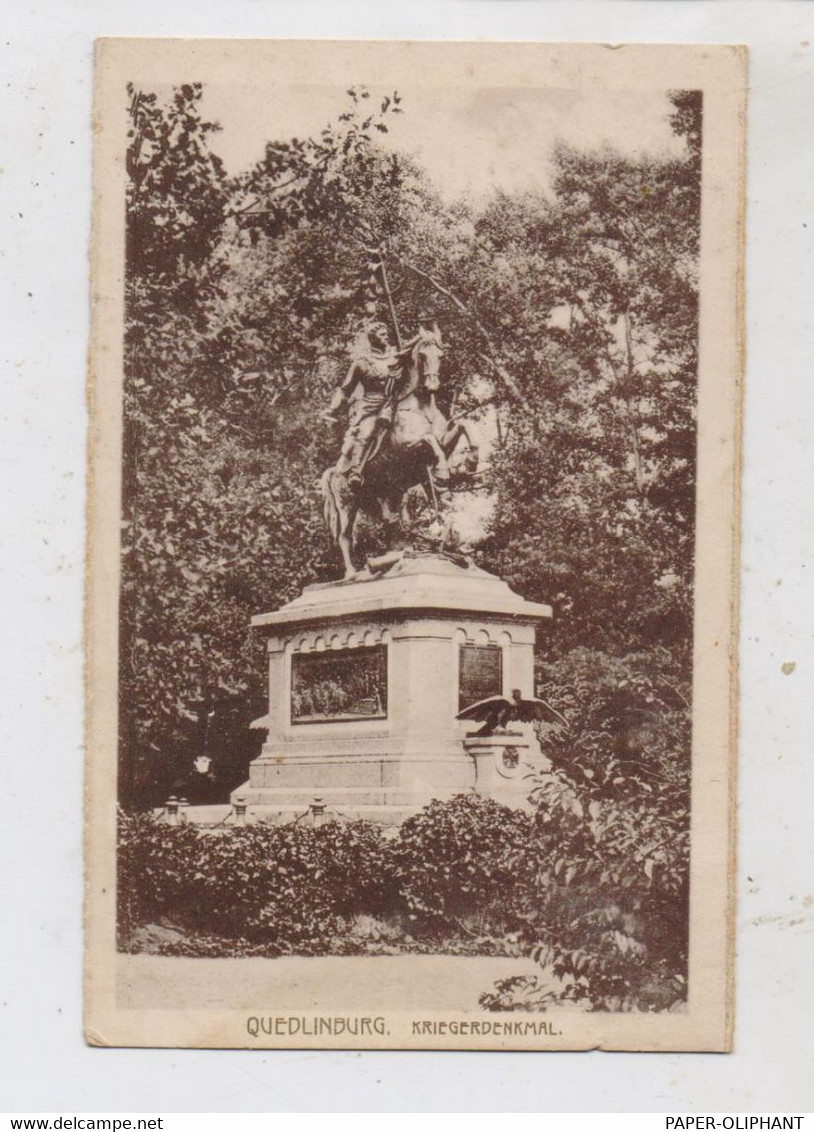 0-4300 QUEDLINBURG, Kriegerdenkmal - Quedlinburg