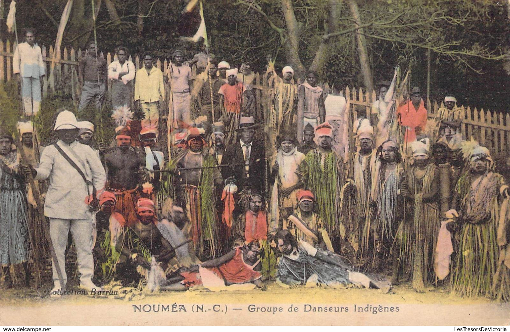 Nouvelle Calédonie - Nouméa - Groupe De Danseurs Indigènes - Colorisé - Carte Postale Ancienne - Nueva Caledonia