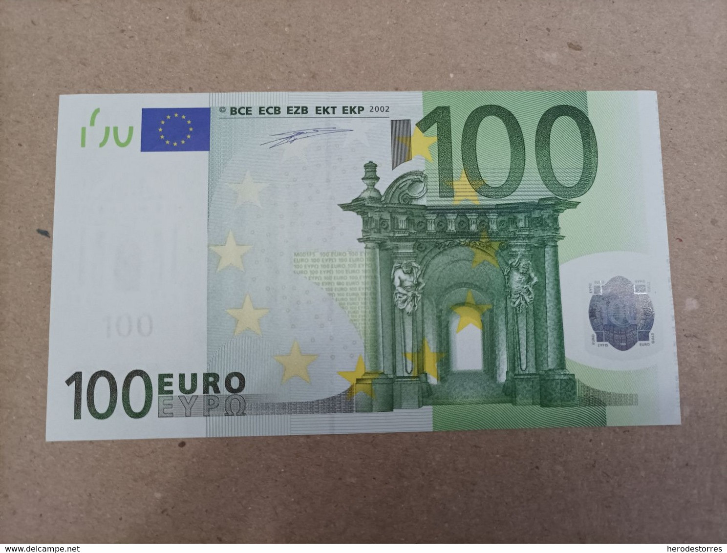 100 EURO SPANIEN(V) M001, DUISEMBERG, UNCIRCULATED, With Big Mistake In Edge Very Rare - 100 Euro