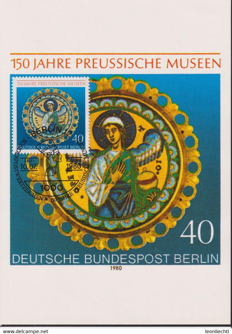 1980  Berlin  MC, Mi:DE-BE 625, Yt:DE-BE 586, 150 Jahre Russisches Museum - Maximumkarten (MC)