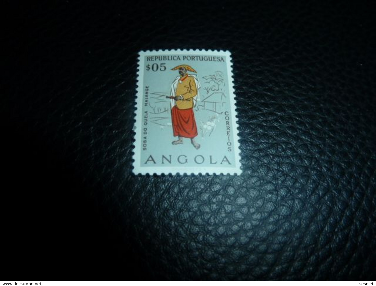 Angola - Republica Portuguesa - Correios - Soba Do Quela Malange - $05 - Yt 390 - Gris Et Polychro - Neuf - Année 1957 - - Angola