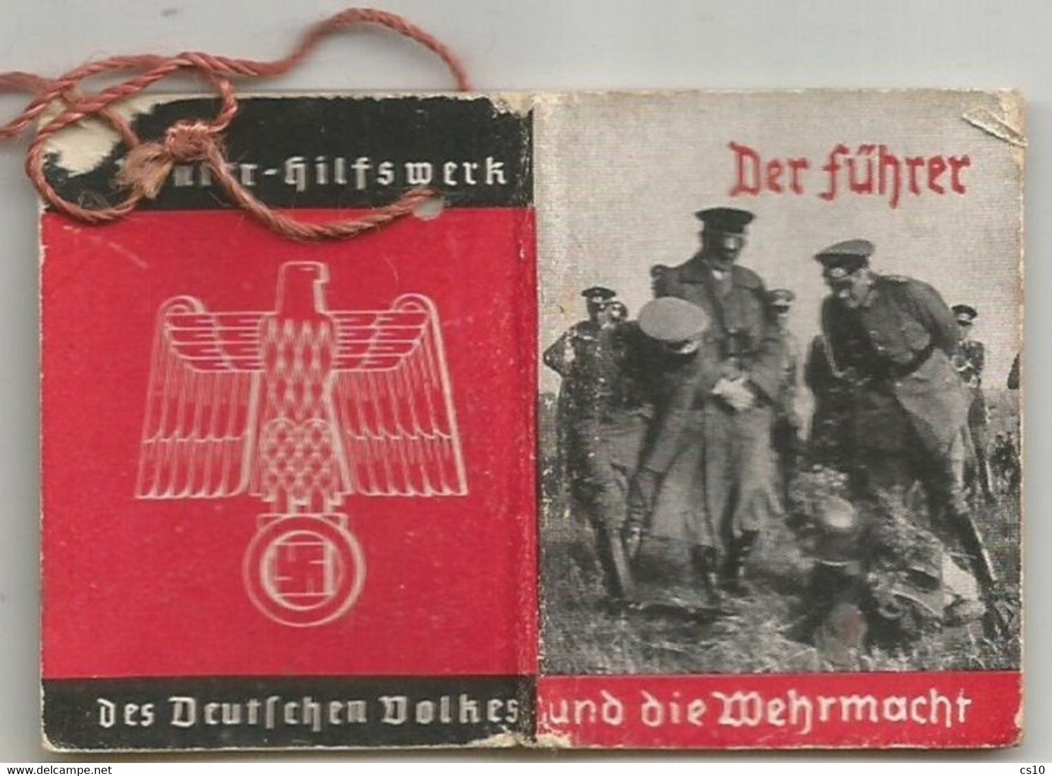 Der Fuhrer Und Der Wehrmacht - Mini Book 36 Pages + Cover With Original Ribbon Edited 1937 By Winter Hilfswerk - 5. Zeit Der Weltkriege