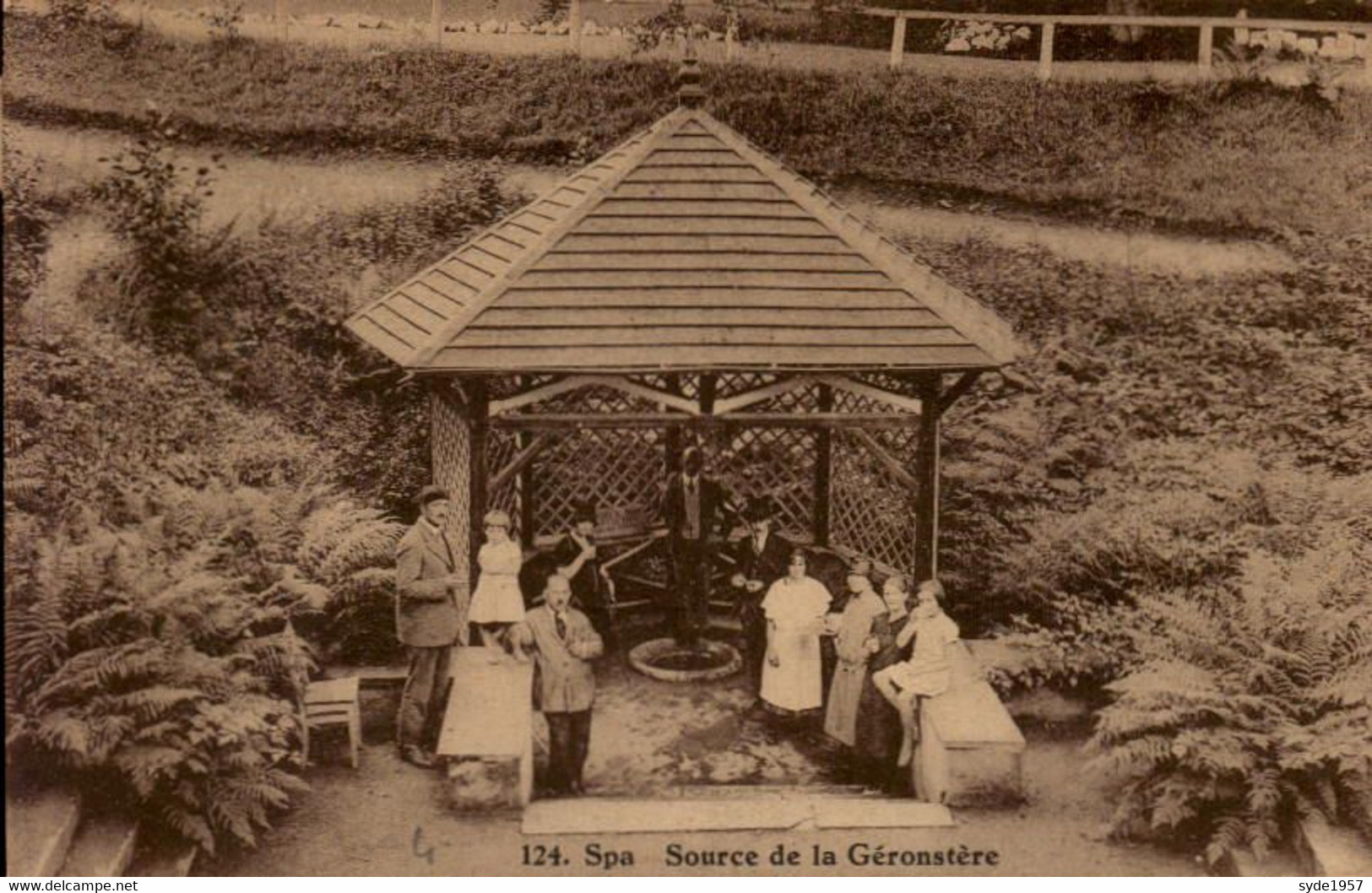 SPA  Source De La Géronstère (affranchie Mais Non Oblitérée, 4 Timbres 10cent Lion Héraldique (1920-1930...) - Spa