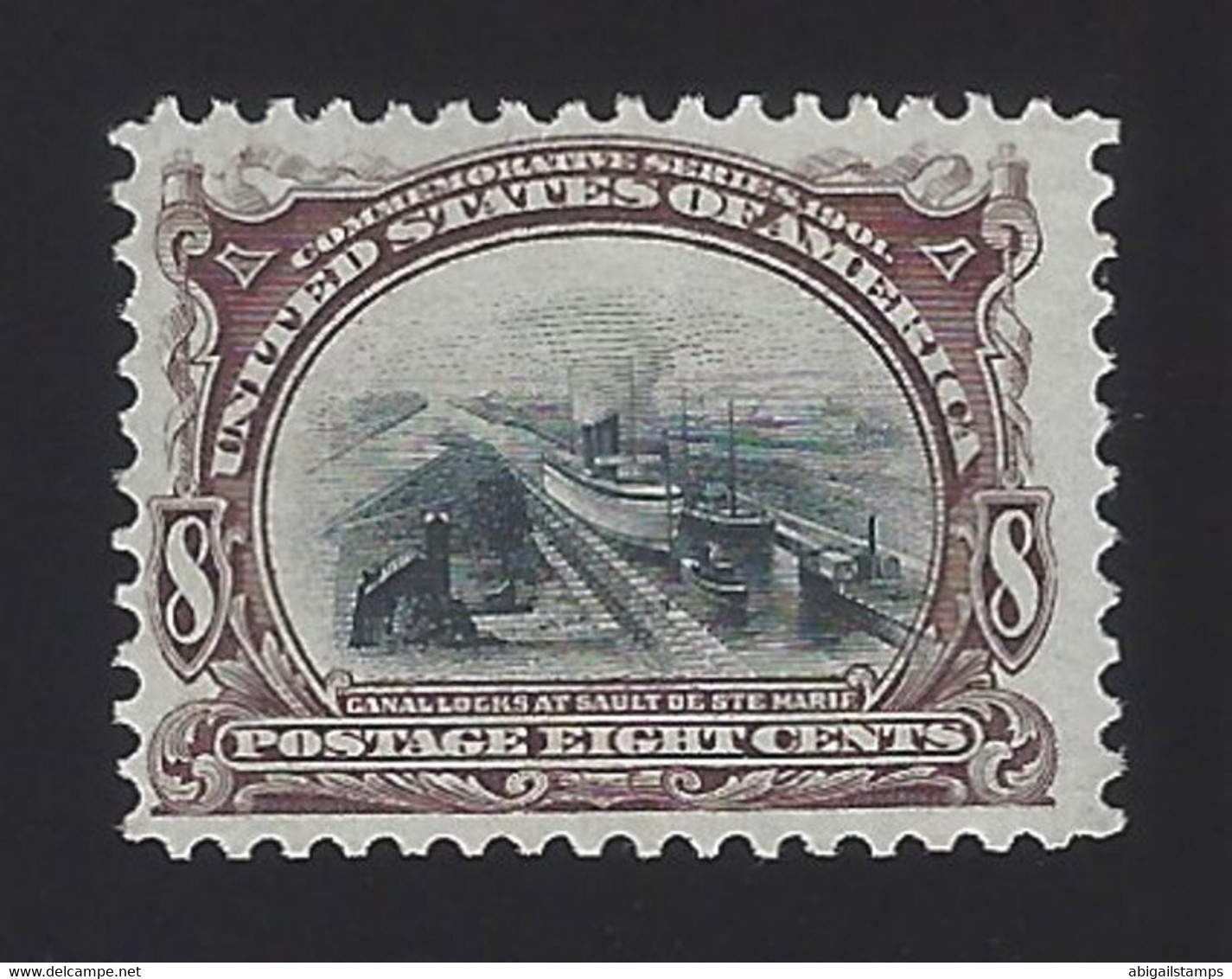 US #298 1901 Brown Violet & Black Wmk 191 Perf 12 Mint NG F-VF SCV $95 - Unused Stamps
