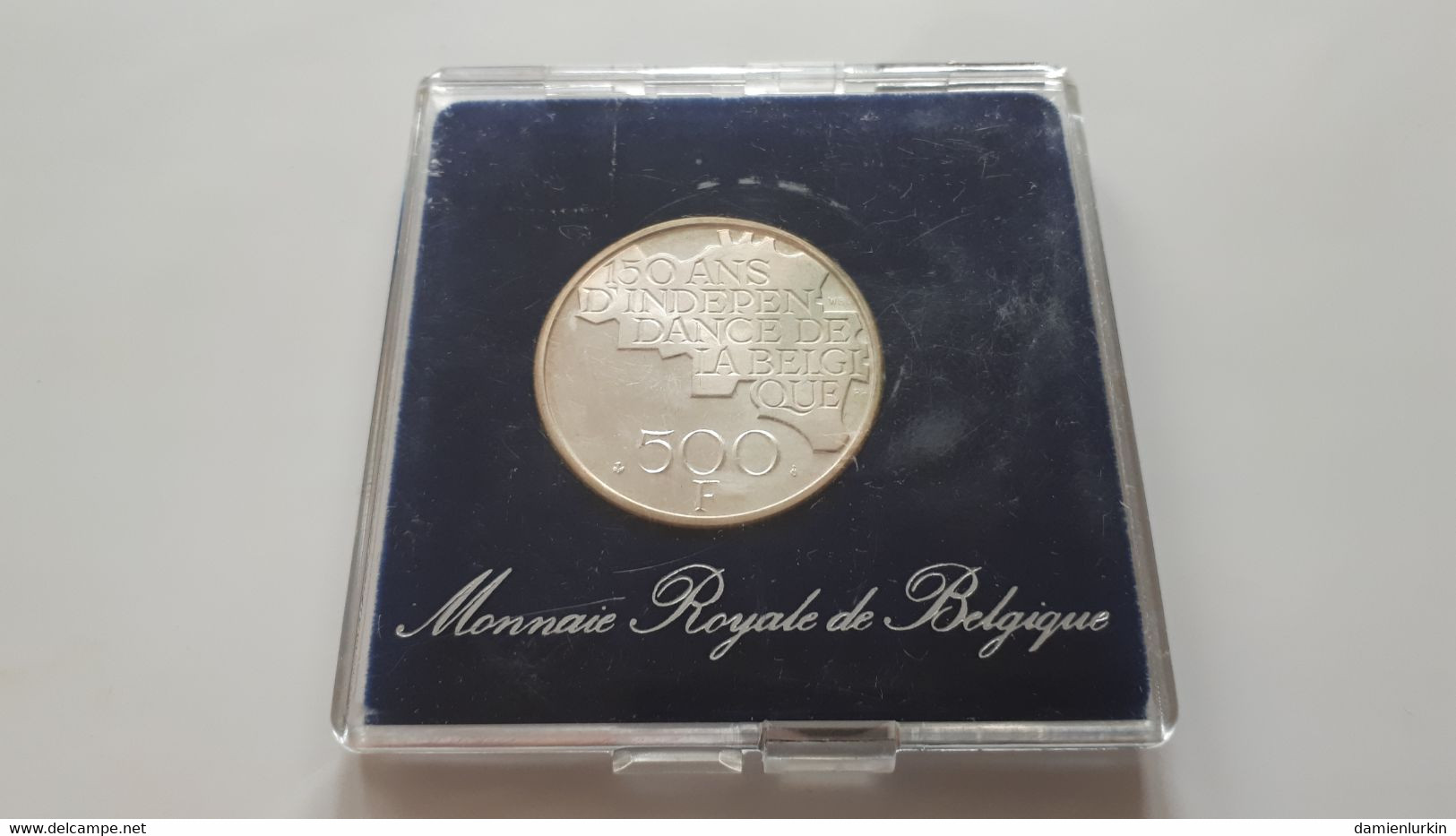 BELGIQUE BAUDOUIN 500 FRANCS QP 1830-1980 150ANS INDEPENDANCE QUALITY PROOF ARGENT/ZILVER/SILVER DANS SA BOITE D'ORIGINE - 500 Frank