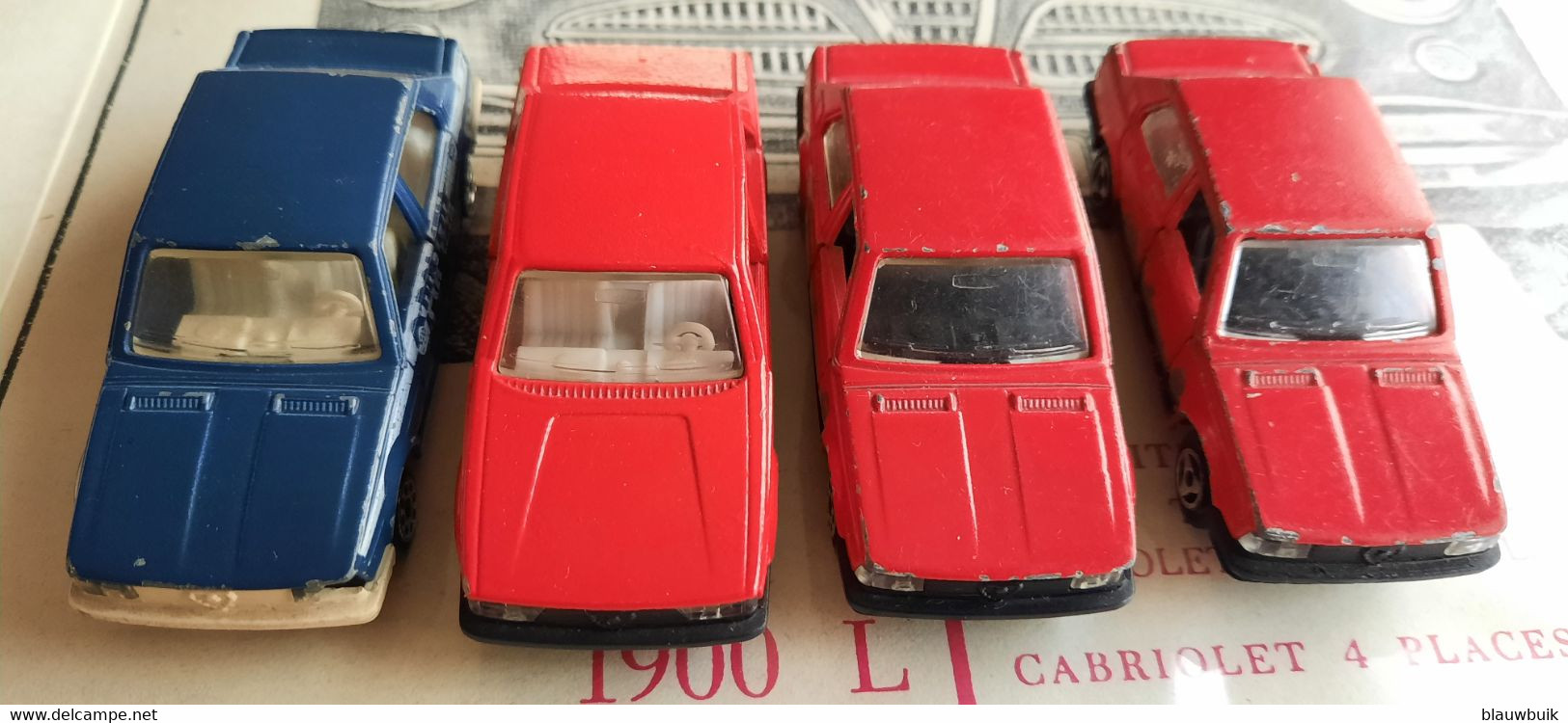 4x Majorette  3x Alfa Romeo Giulietta + 1x Alfa Romeo 75