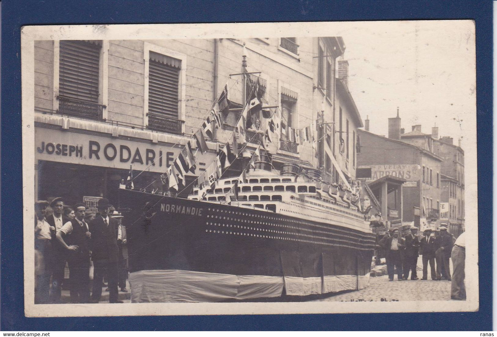 CPA [69] Rhône > Lyon Bateau Le Normandie Carte Photo Voir Dos - Autres & Non Classés