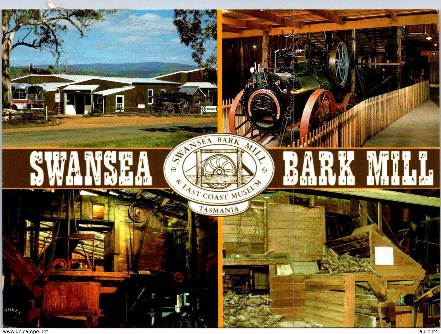 (3 Oø 30) Australia - TAS - Swansea Bark Mill (posted With Space Satellite Stamp 1986) - Altri & Non Classificati